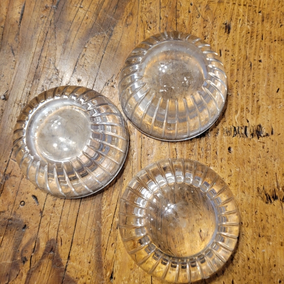 Vintage Set of 3 Crystal Candlestick Holders - Picture 4 of 4